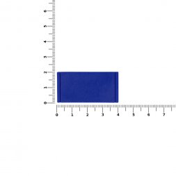 Лейбл из ПВХ Dzeta, XS, синий