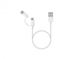 Кабель Mi 2-in-1 USB Cable Micro-USB to Type C 30см SJX02ZM (SJV4083TY)