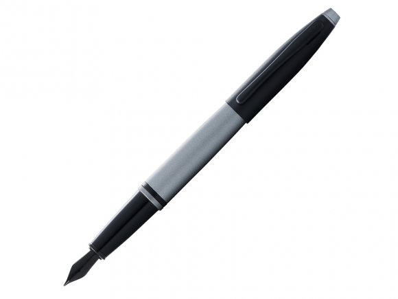 Перьевая ручка Cross Calais Matte Gray and Black Lacquer, перо F 