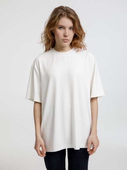 Футболка оверсайз унисекс Lavinia, белая 