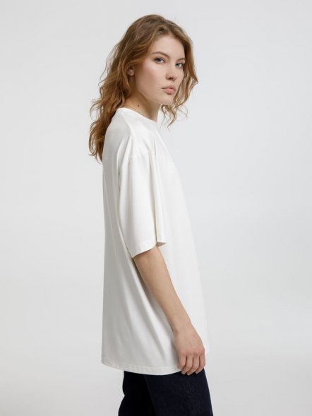 Футболка оверсайз унисекс Lavinia, белая 