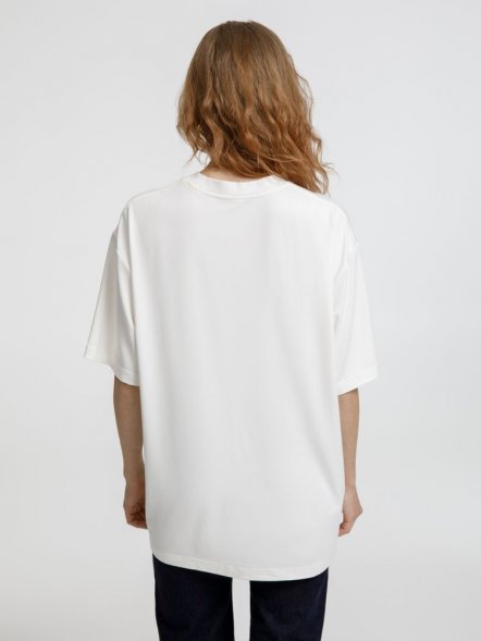 Футболка оверсайз унисекс Lavinia, белая 