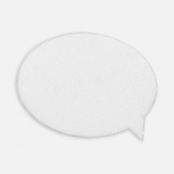 Наклейка тканевая Lunga Bubble, M, белая