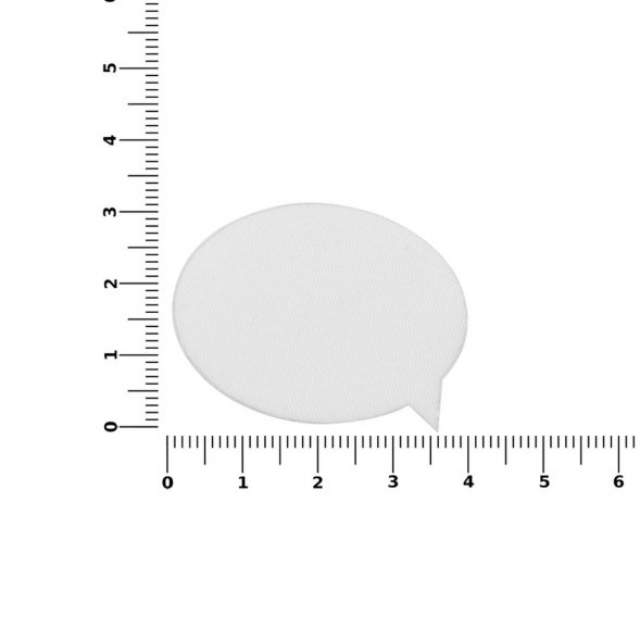 Наклейка тканевая Lunga Bubble, M, белая 