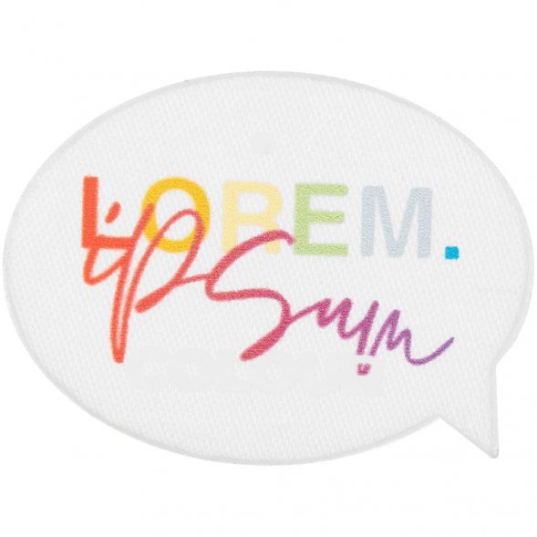 Наклейка тканевая Lunga Bubble, M, белая 