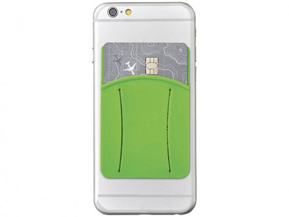 Картхолдер для телефона с держателем Trighold, лайм 