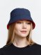 Панама Nylon двусторонняя, темно-синяя с красным 