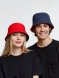 Панама Nylon двусторонняя, темно-синяя с красным 
