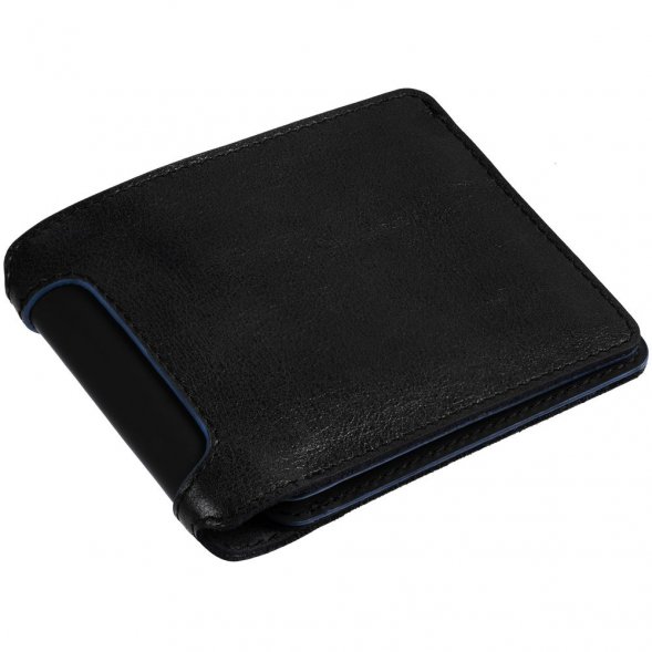 Портмоне Arrival, черное с синим 