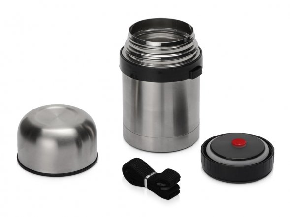 Термос для еды, 500 мл, серебристый 