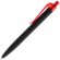 Ручка шариковая Prodir QS01 PRT-P Soft Touch, черная с красным 