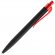 Ручка шариковая Prodir QS01 PRT-P Soft Touch, черная с красным 