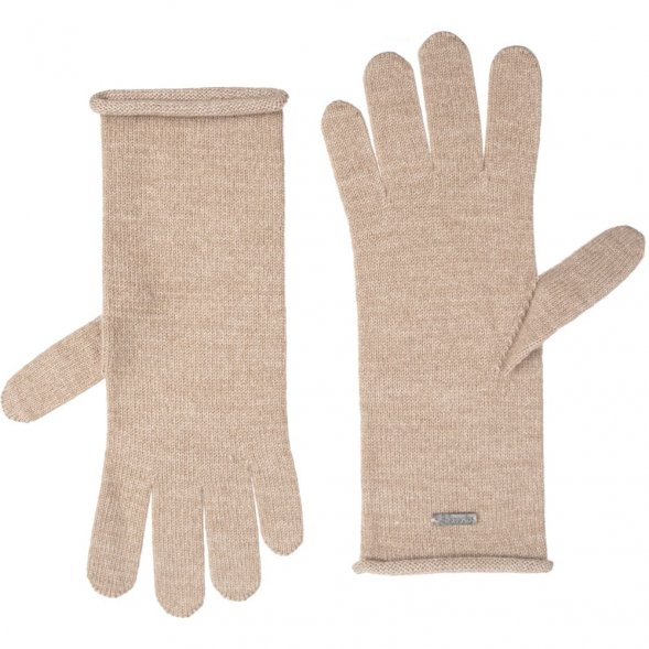 Перчатки Alpine, удлиненные, бежевые 