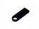 USB 2.0-флешка на 512 Мбайт с мини чипом и круглым отверстием, черный 