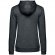 Толстовка с капюшоном женская Hoodie, серый меланж (антрацит) 