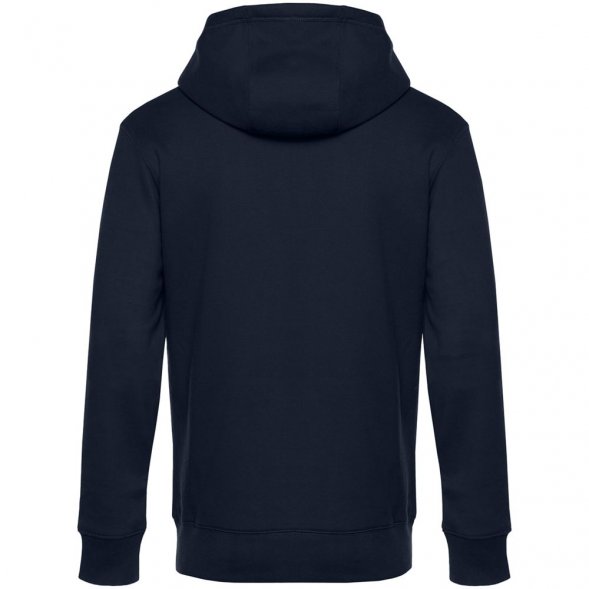 Толстовка с капюшоном унисекс King, темно-синяя 