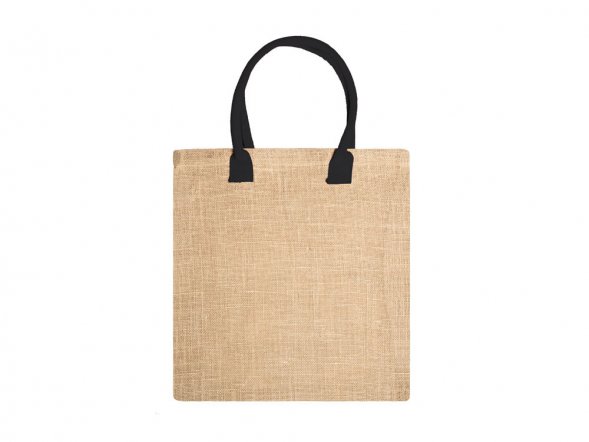 Сумка NIMES из натурального джута, бежевый/черный 