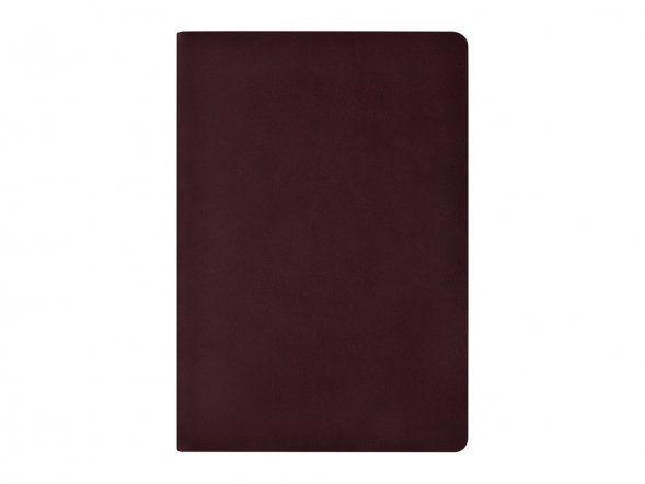 Бизнес тетрадь А5 Megapolis flex 60 л. soft touch клетка, бордовый 
