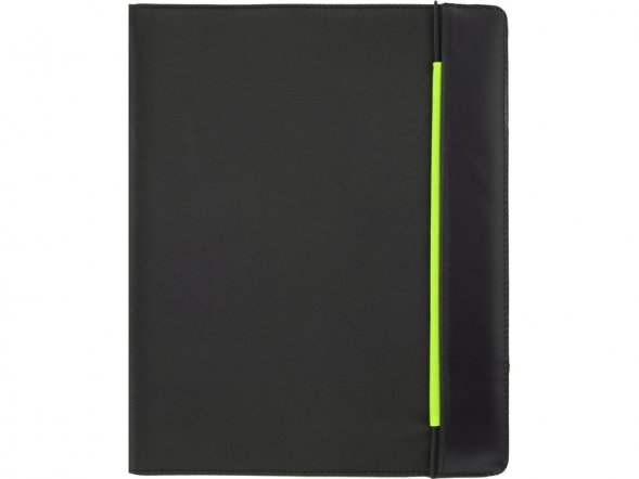 Папка для документов Делос, черный/зеленое яблоко (P) 