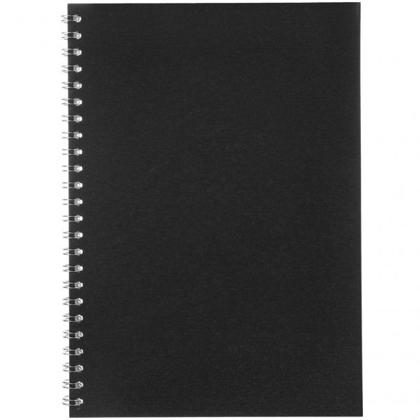 Блокнот Salvador в клетку, черный 