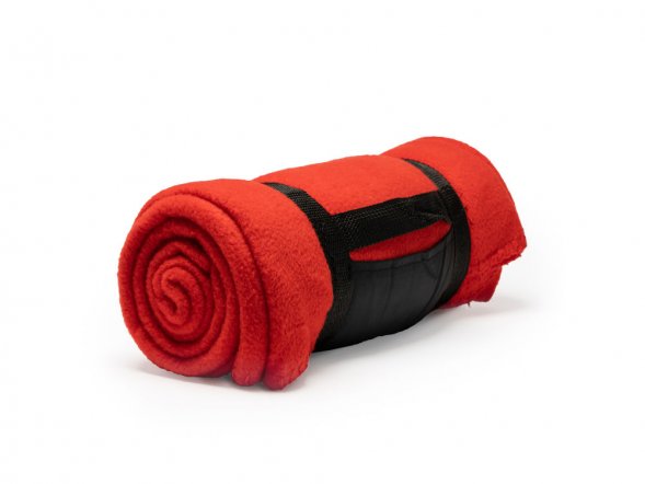 Флисовый плед DANERIS с антипиллинговой обработкой, красный 