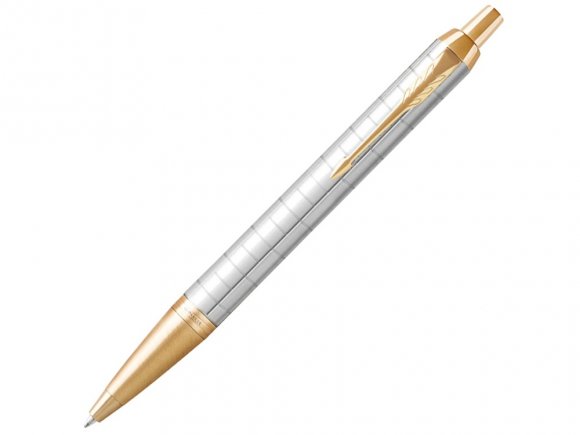 Шариковая ручка Parker IM Premium K318  Pearl GT, стержень: M, цвет чернил: blue, в подарочной упаковке. 