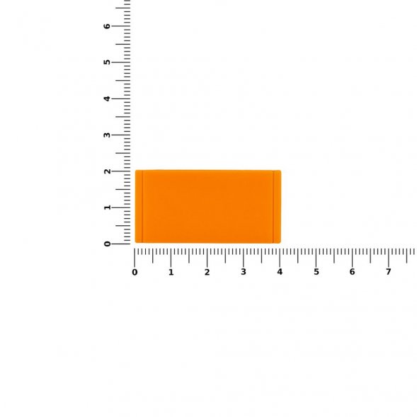 Лейбл из ПВХ Dzeta, XS, оранжевый неон 