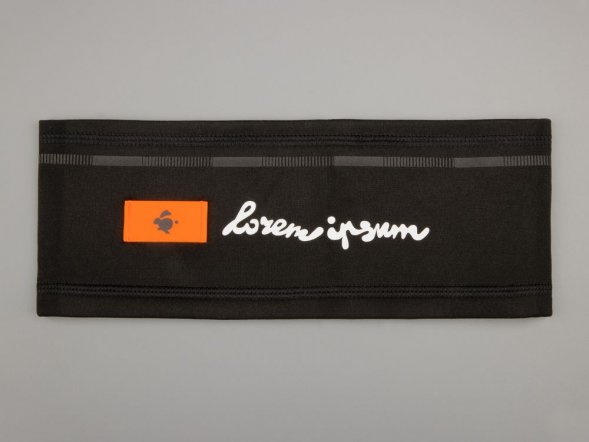 Лейбл из ПВХ Dzeta, XS, оранжевый неон 