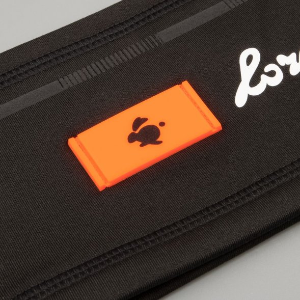 Лейбл из ПВХ Dzeta, XS, оранжевый неон 