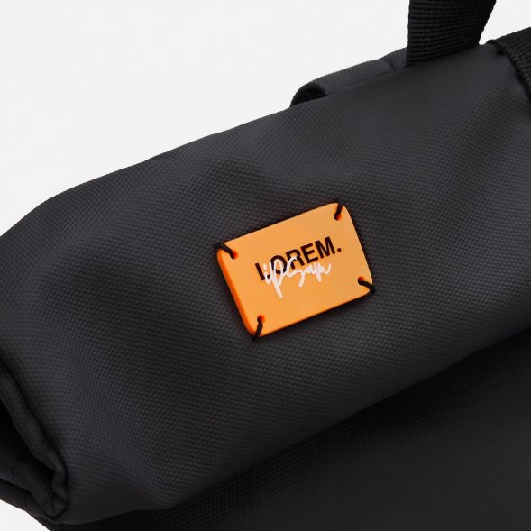 Лейбл из ПВХ Dzeta, XS, оранжевый неон 