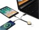 Кабель для зарядки Tecta 6 в 1 из переработанного пластика/бамбука с брелком, сплошной черный 