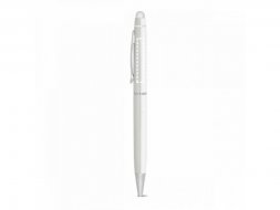 JULIE. Шариковая ручка из металла с стилусом, Белый