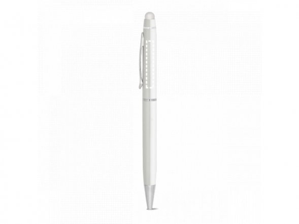JULIE. Шариковая ручка из металла с стилусом, Белый 