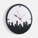 Часы «Города», черные 