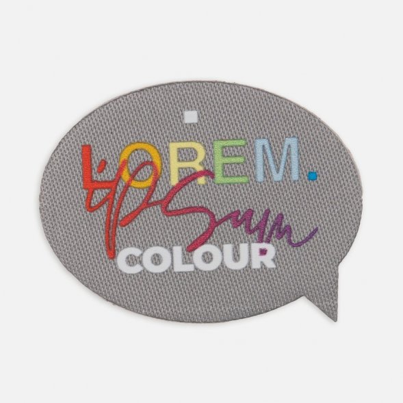 Наклейка тканевая Lunga Bubble, M, серая 