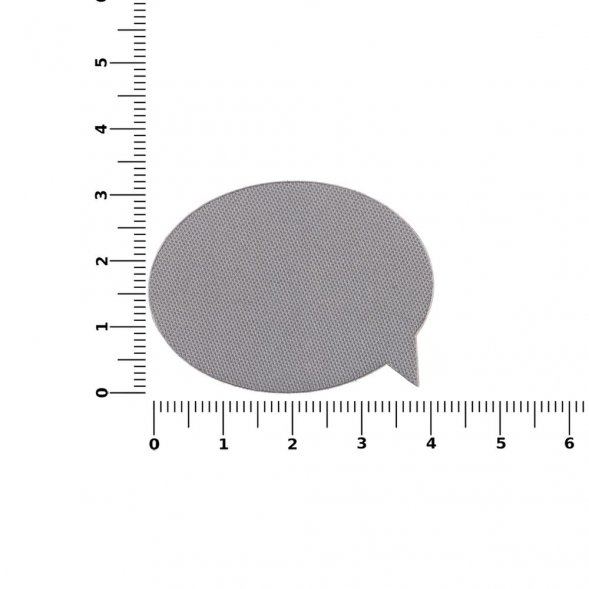 Наклейка тканевая Lunga Bubble, M, серая 