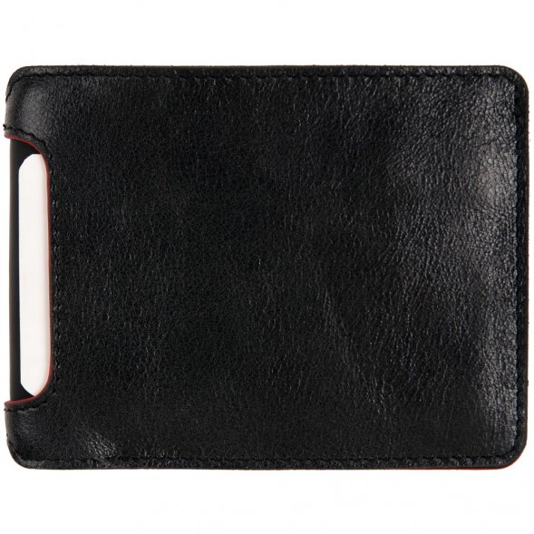 Портмоне Arrival, черное с красным 