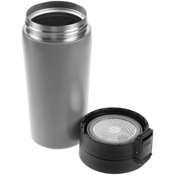 Термостакан с ситечком No Leak Infuser, серый 
