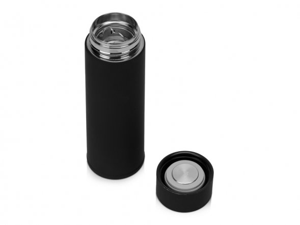 Термос с индикатором температуры Module, 360 мл, черный 