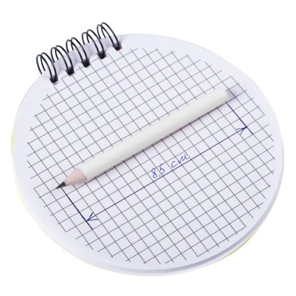 Карандаш простой Mini, белый 