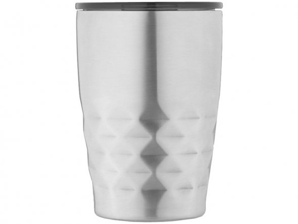 Кружка Geo с вакуумной изоляцией, серебристый/черный 