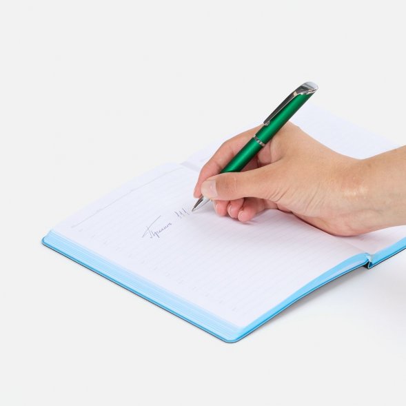 Ручка шариковая Glide, зеленая 