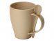 Пшеничная кружка Nina с ложкой, 300ml, бежевый 