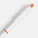 Ручка шариковая Bright Pop, белая с оранжевым 