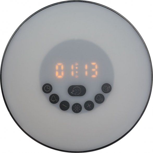 Лампа-колонка со световым будильником dreamTime, ver.2, черная 