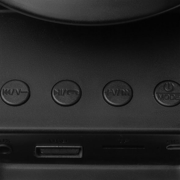 Лампа-колонка со световым будильником dreamTime, ver.2, черная 