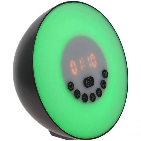 Лампа-колонка со световым будильником dreamTime, ver.2, черная 