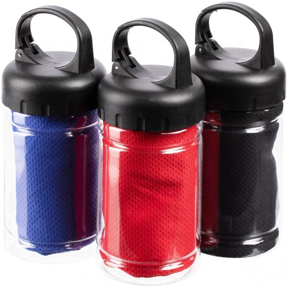 Охлаждающее полотенце Frio Mio в бутылке, синее 