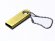 USB 2.0-флешка на 512 Мбайт с мини чипом и круглым отверстием, золотистый 