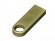 USB 2.0-флешка на 512 Мбайт с мини чипом и круглым отверстием, золотистый 